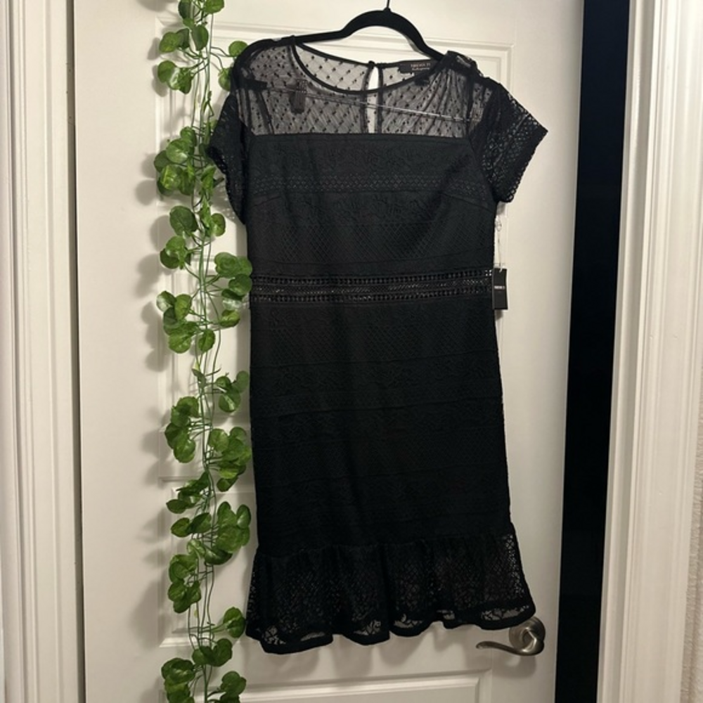 NWT Black lace dress L - - Picture 1 of 5